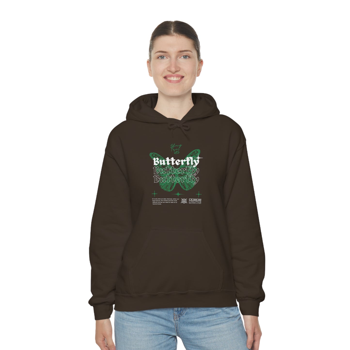 StayTrue Butterfly Unisex Heavy Blend™ Hooded Sweatshirt