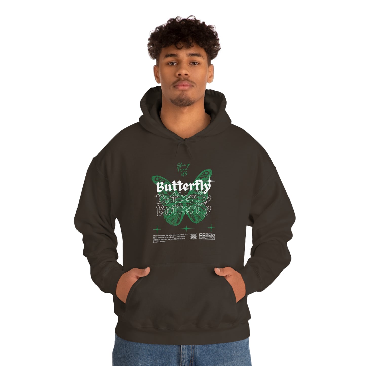 StayTrue Butterfly Unisex Heavy Blend™ Hooded Sweatshirt