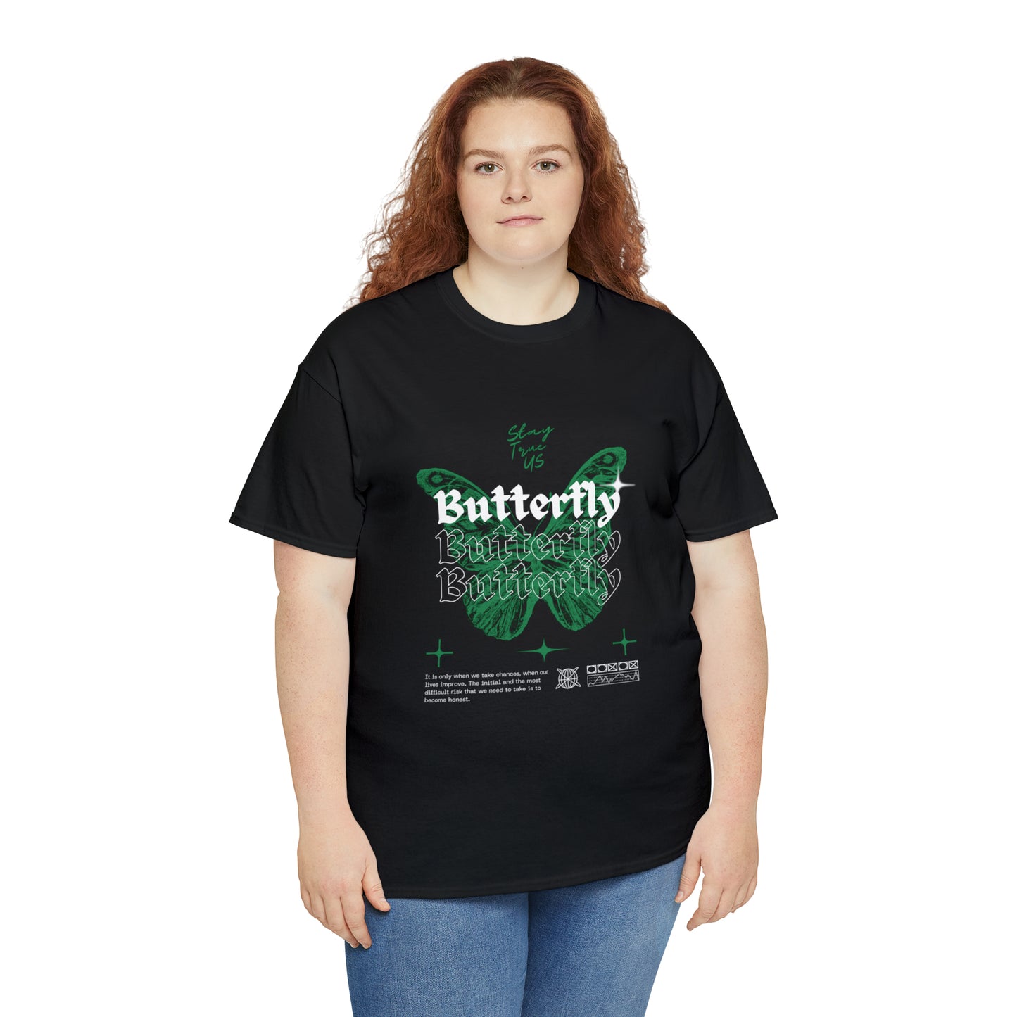 StayTrue Butterfly Unisex Heavy Cotton Tee