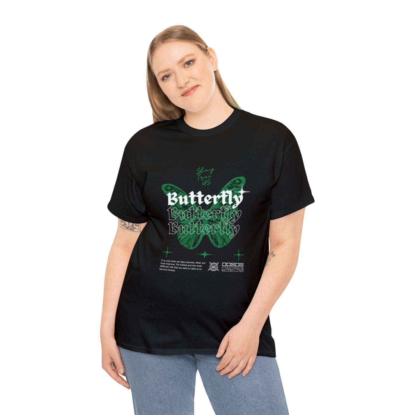 StayTrue Butterfly Unisex Heavy Cotton Tee