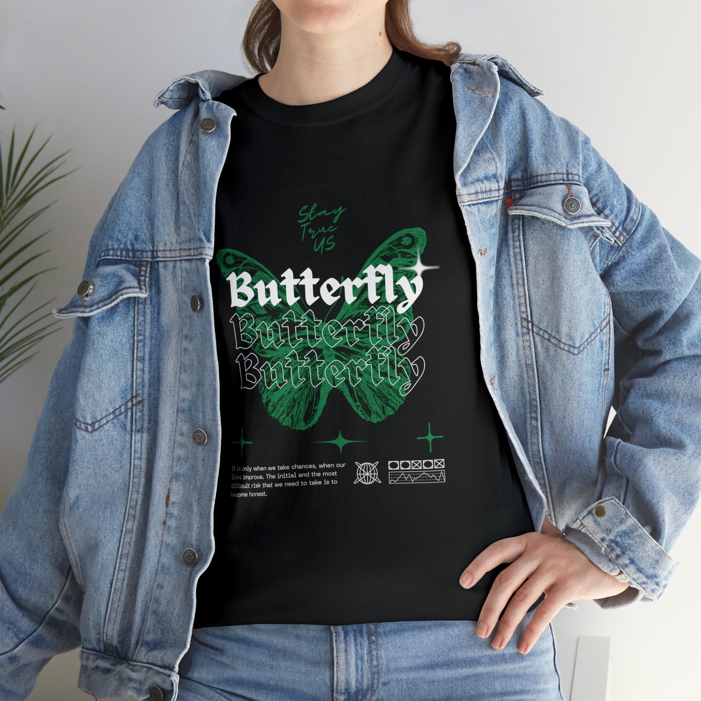 StayTrue Butterfly Unisex Heavy Cotton Tee