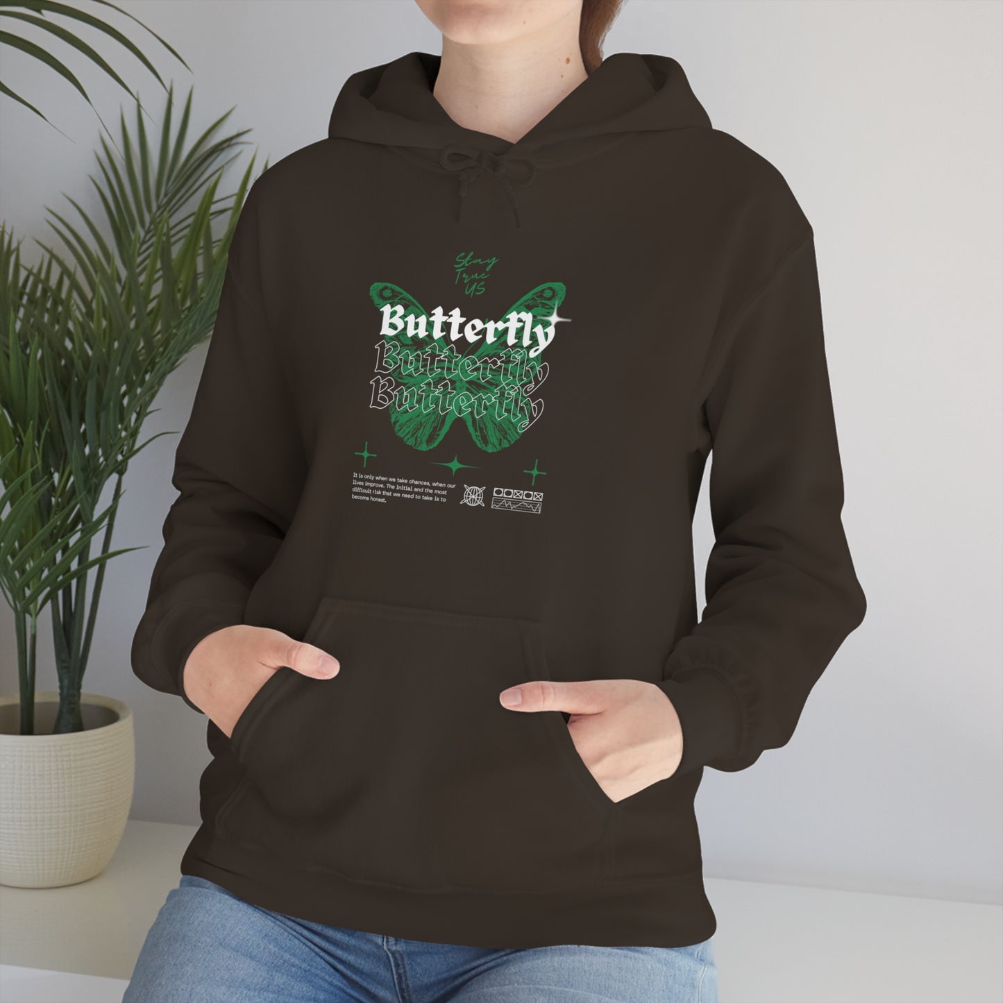 StayTrue Butterfly Unisex Heavy Blend™ Hooded Sweatshirt