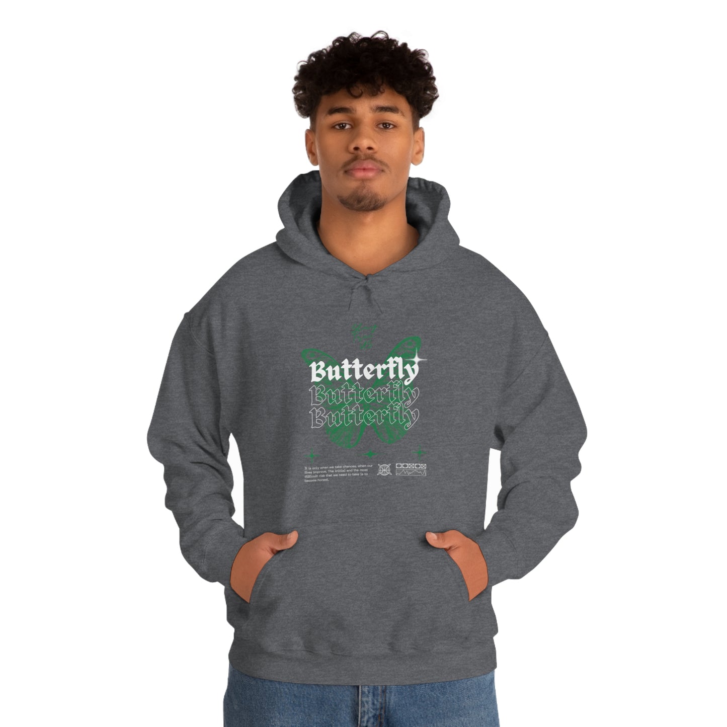 StayTrue Butterfly Unisex Heavy Blend™ Hooded Sweatshirt