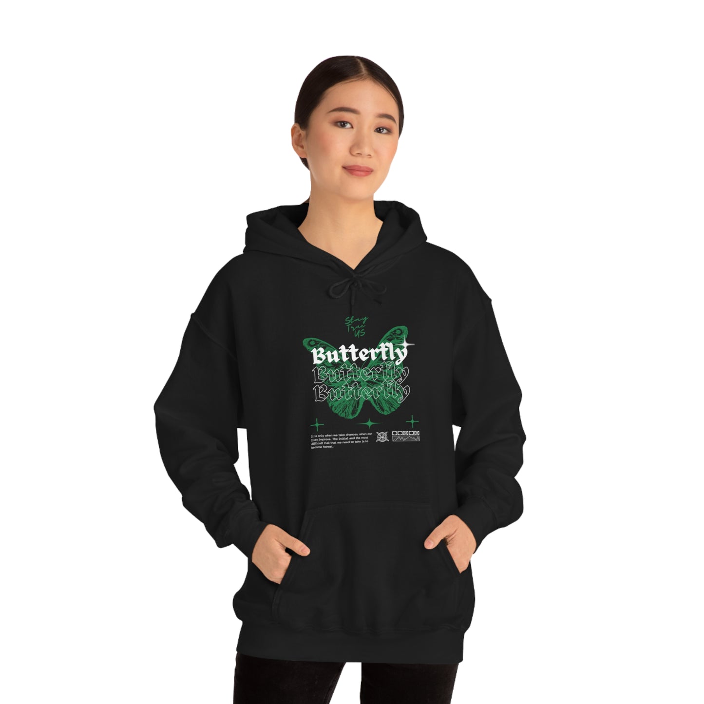 StayTrue Butterfly Unisex Heavy Blend™ Hooded Sweatshirt