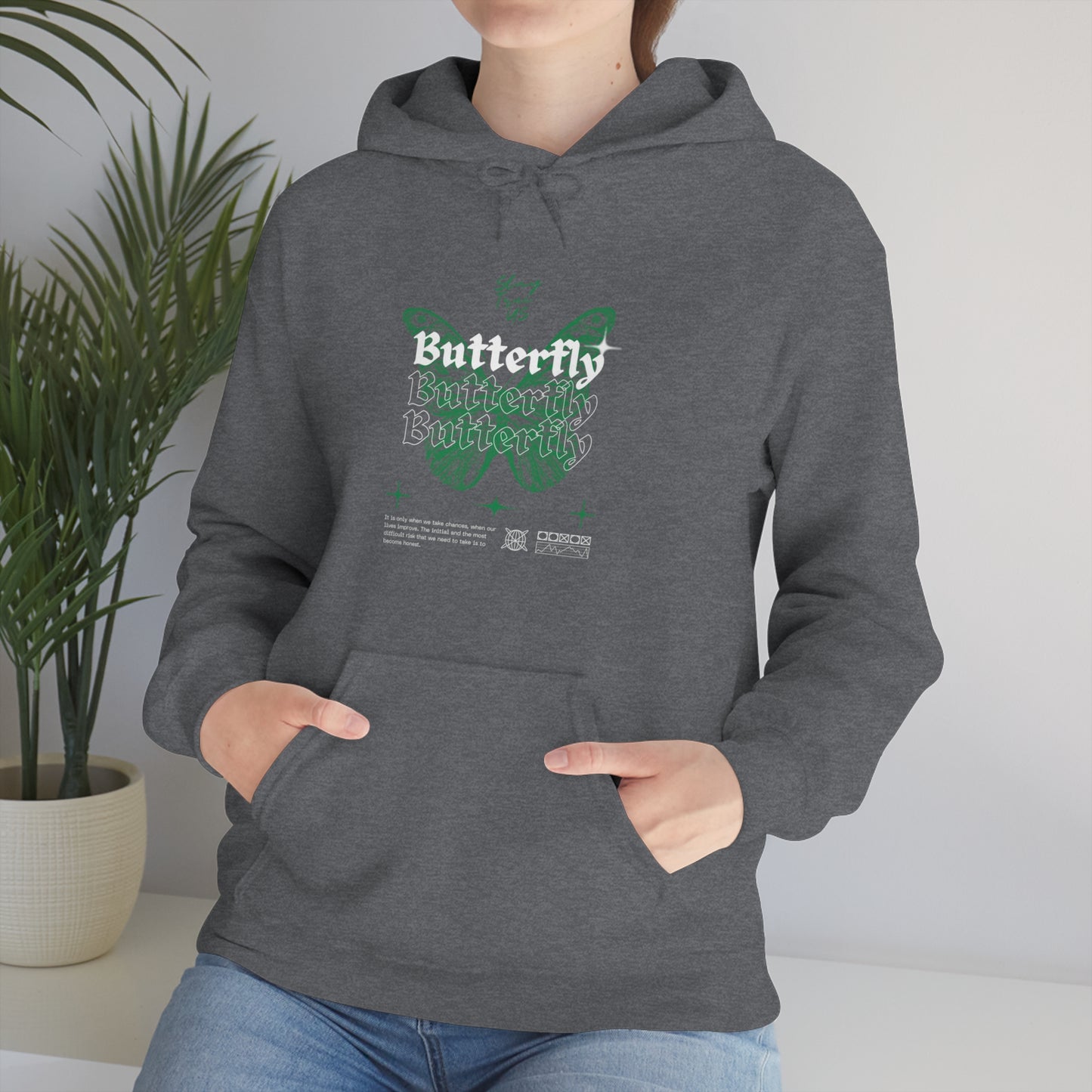 StayTrue Butterfly Unisex Heavy Blend™ Hooded Sweatshirt